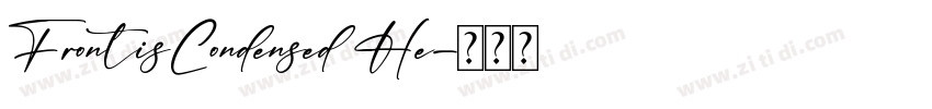 FrontisCondensed He字体转换